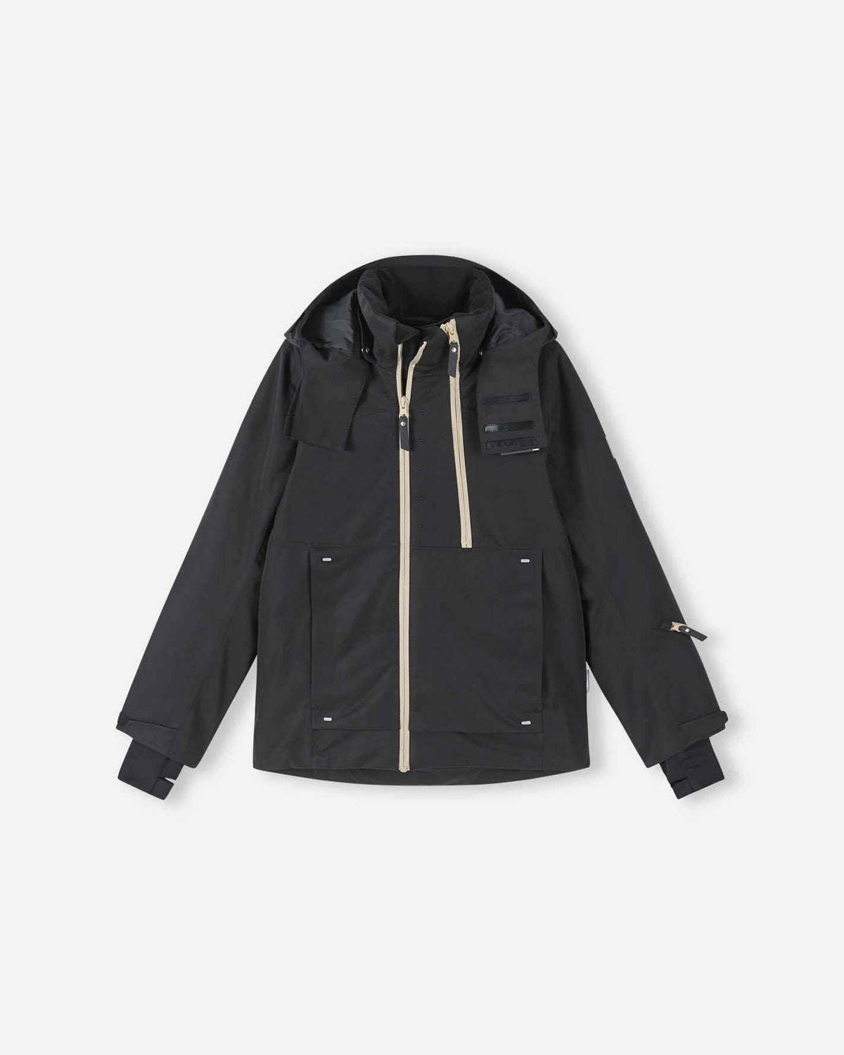 Reima Tieten ReimaTec Skijacke Kinder in Black – Vorderansicht