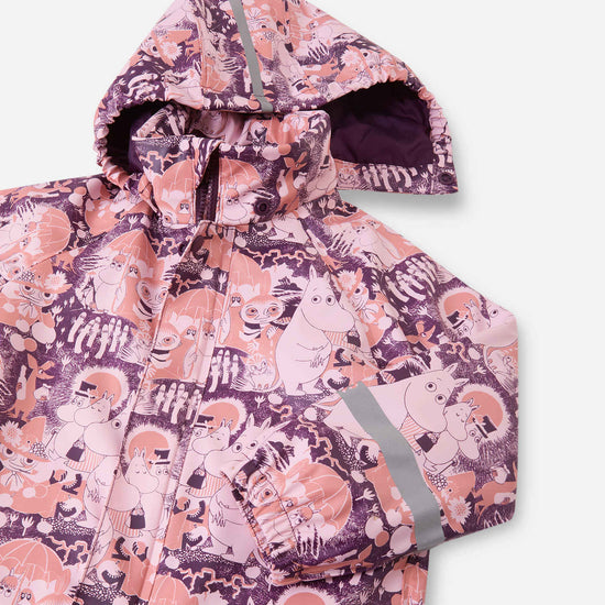 Reima Moomin Rapakko Regenoverall Kinder Pale Rose – Produktdetail Kapuze