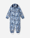Reima Moomin Rapakko Regenoverall Kinder Airy Blue – Packshot Vorderseite