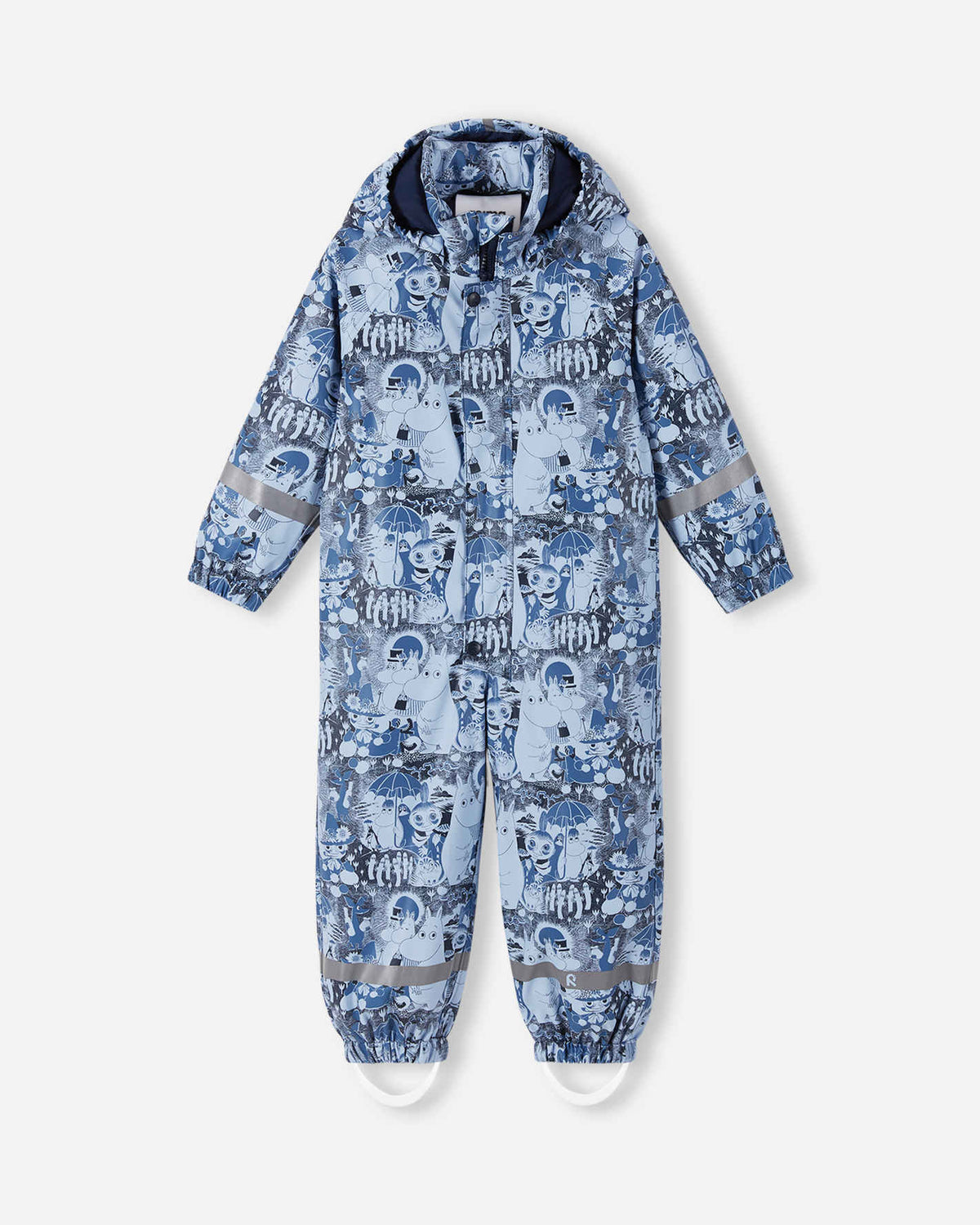 Reima Moomin Rapakko Regenoverall Kinder Airy Blue – Packshot Vorderseite