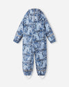 Reima Moomin Rapakko Regenoverall Kinder Airy Blue – Packshot Rückseite