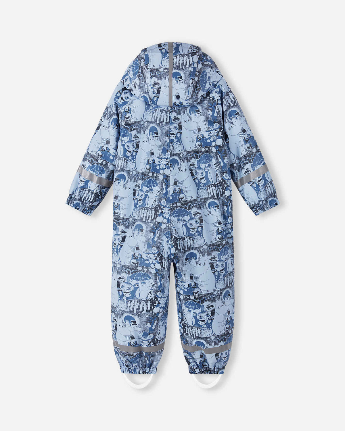 Reima Moomin Rapakko Regenoverall Kinder Airy Blue – Packshot Rückseite
