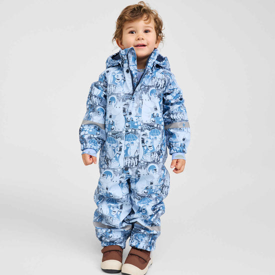 Reima Moomin Rapakko Regenoverall Kinder Airy Blue – Studioshot