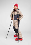 Tuta da neve Reima Skaulo ReimaTec per bambini, colore Earthy Beige – Vista d'insieme lifestyle