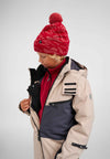 Tuta da neve Reima Skaulo ReimaTec per bambini, colore Earthy Beige – Dettaglio lifestyle