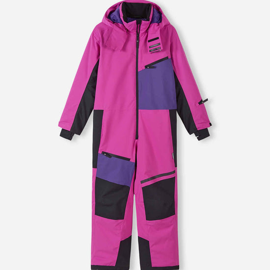 Tuta da neve Reima Skaulo ReimaTec per bambini, colore fucsia – Foto del prodotto (vista frontale)