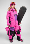 Tuta da neve Reima Skaulo ReimaTec per bambini, colore fucsia – Lifestyle, vista frontale