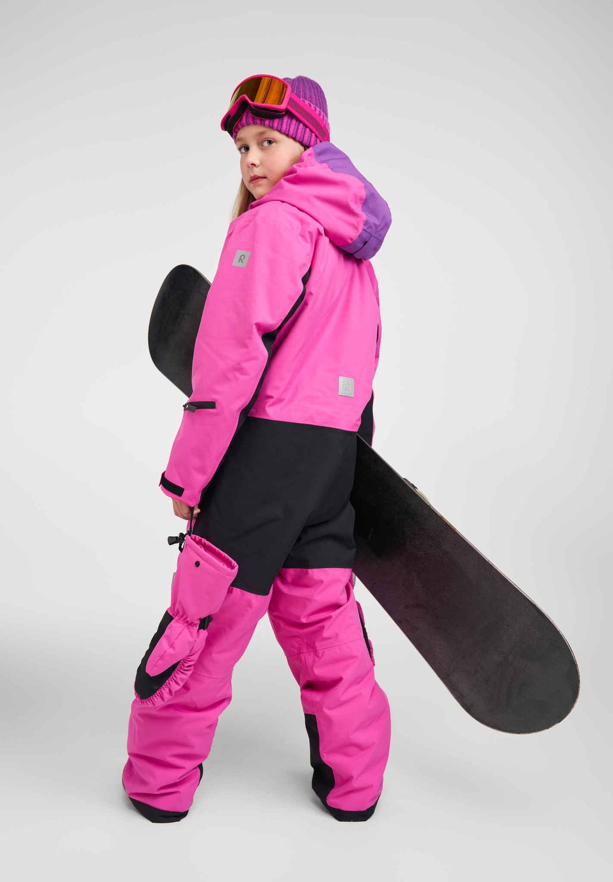 Tuta da neve Reima Skaulo ReimaTec per bambini, colore fucsia – Lifestyle (retro)