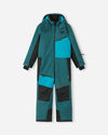 Tuta da neve Reima Skaulo ReimaTec per bambini, colore Dark Teal – Foto del prodotto (fronte)
