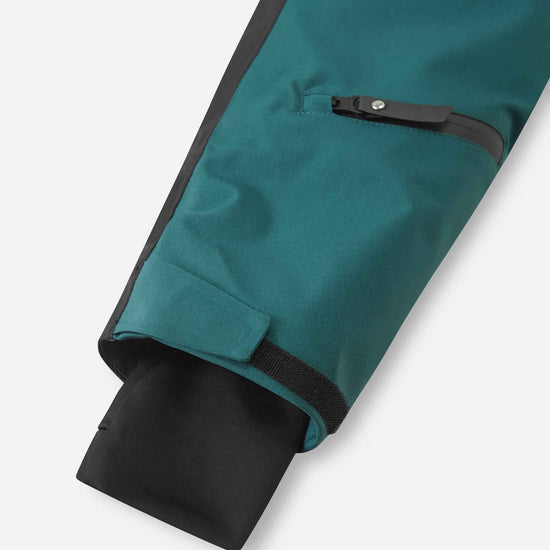 Tuta da neve Reima Skaulo ReimaTec per bambini, colore Dark Teal – Dettaglio delle maniche
