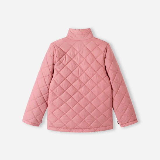 Giacca di mezza stagione Reima Toppi per bambini, colore rosa cipria – Vista da dietro
