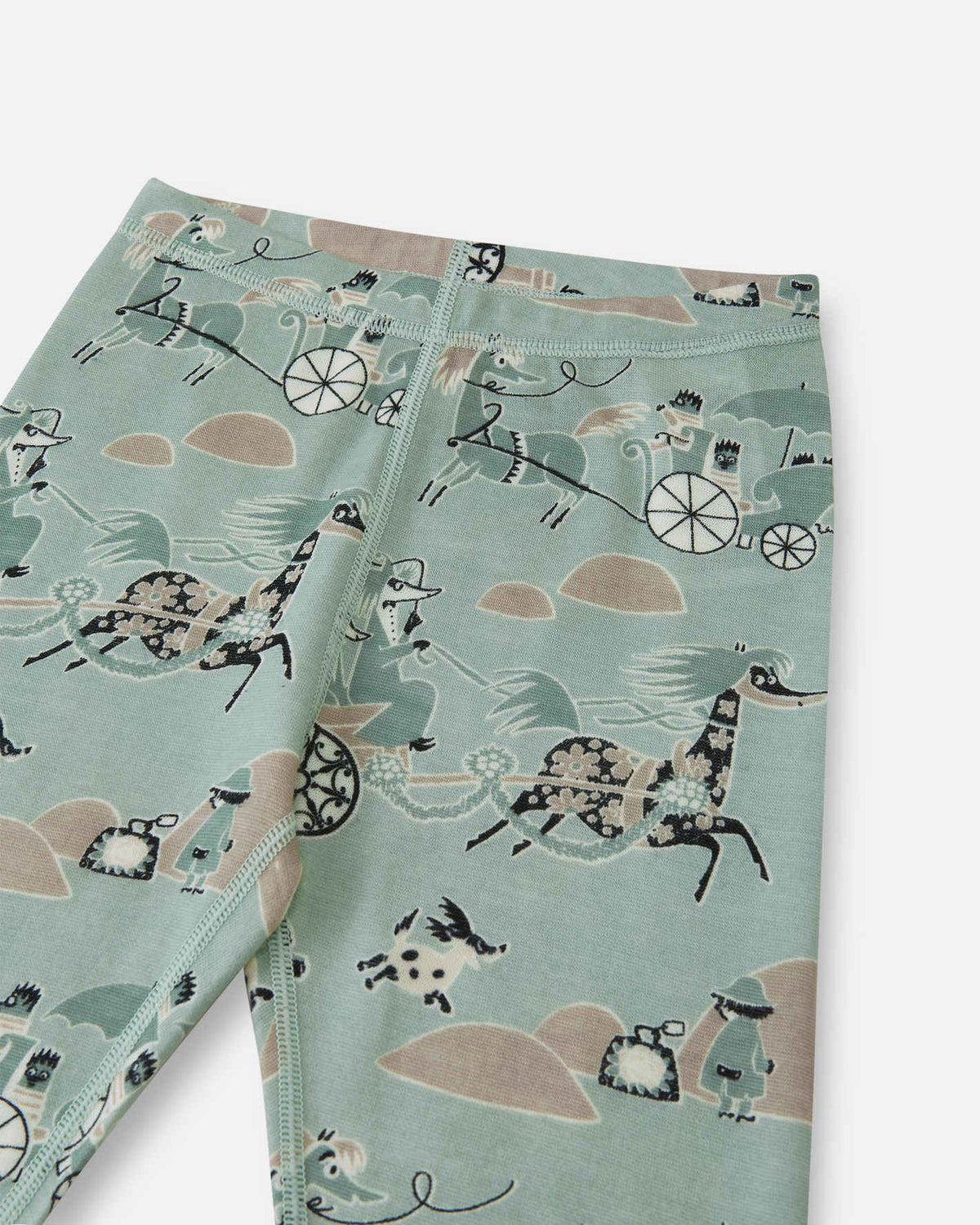 Reima Moomin Trivsam Funktionsunterwäsche Set Kleinkinder Airy Green – Studioshot