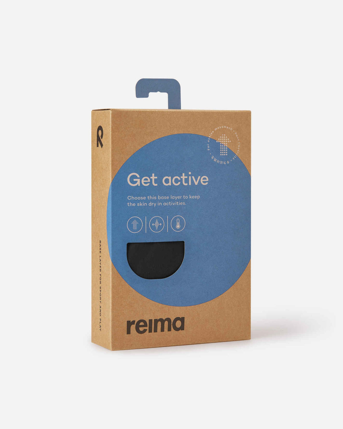 Set di intimo tecnico Reima Sportti per bambini – Nero