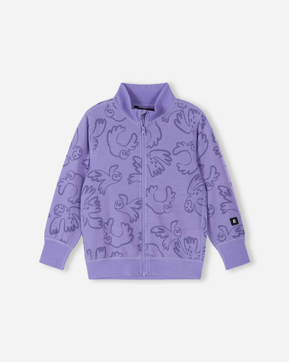 Giacca in lana merino Reima Mahin per bambini – Blooming Lilac