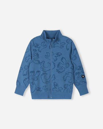 Giacca in lana merino Reima Mahin per bambini – Blue Ocean