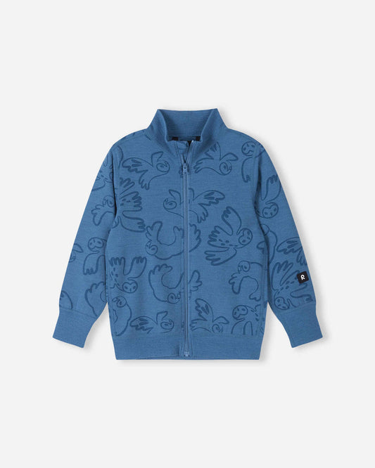 Reima Mahin Merino-Wolljacke Kinder – Blue Ocean