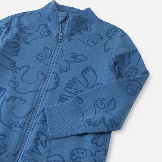 Giacca in lana merino Reima Mahin per bambini – Blue Ocean