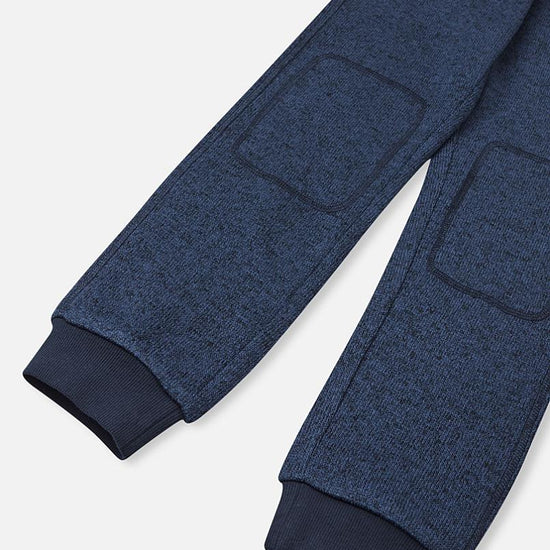 Reima Sangis Fleecehose Kinder Jeans blue Detailansicht Beinabschluss