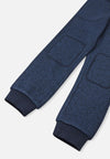 Reima Sangis Fleecehose Kinder Jeans blue Detailansicht Beinabschluss