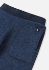 Reima Sangis Fleecehose Kinder Jeans blue Detailansicht Logo