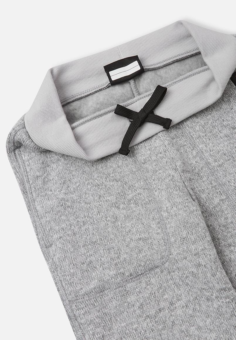 Reima Sangis Fleecehose Kinder Melange grey Detailansicht Bund