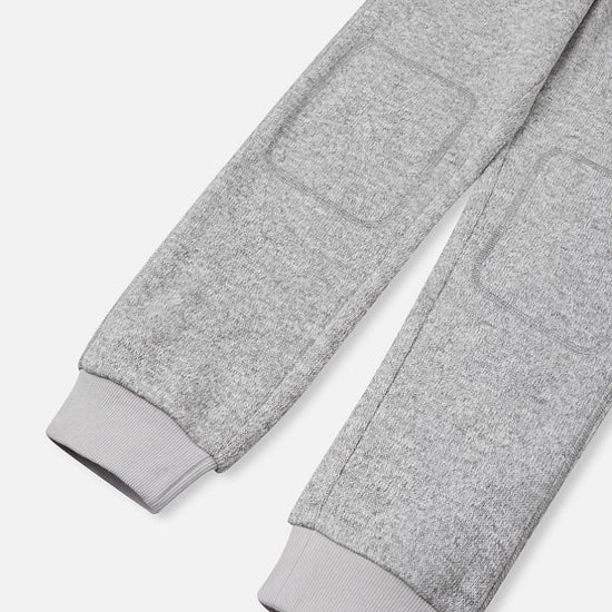 Reima Sangis Fleecehose Kinder Melange grey Detailansicht Beinabschluss