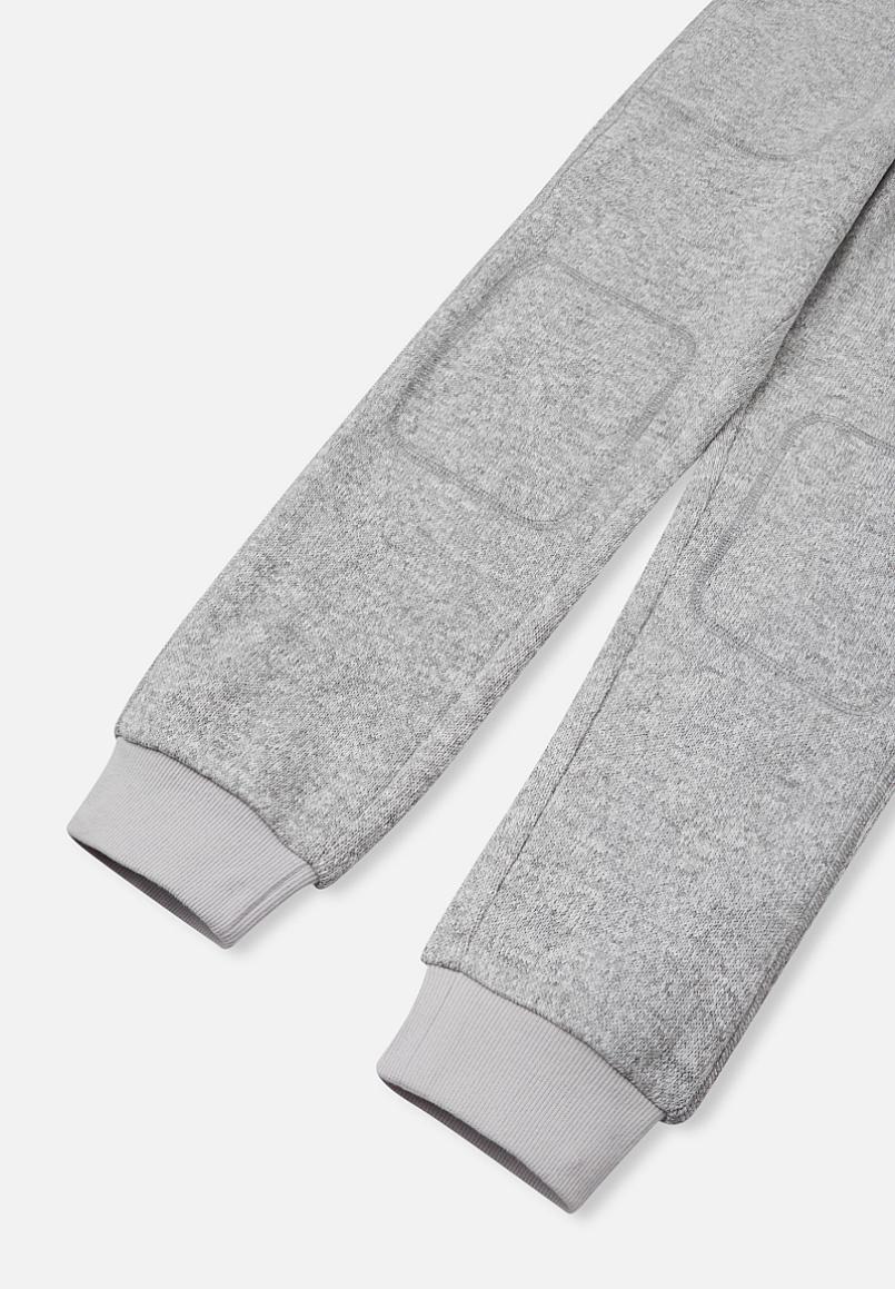 Reima Sangis Fleecehose Kinder Melange grey Detailansicht Beinabschluss