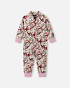 Reima Myytti fleeceoverall Light Heather – vooraanzicht
