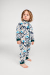 Reima Myytti fleeceoverall Sparkly Blue – Studiofoto