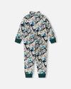 Reima Myytti fleeceoverall Sparkly Blue – Achterkant
