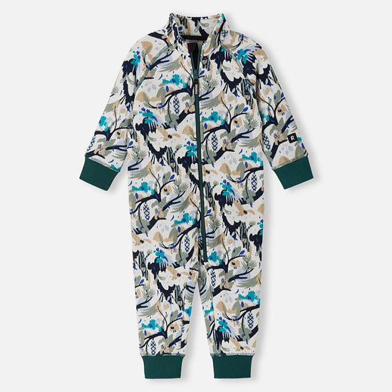 Reima Myytti fleeceoverall Sparkly Blue – vooraanzicht