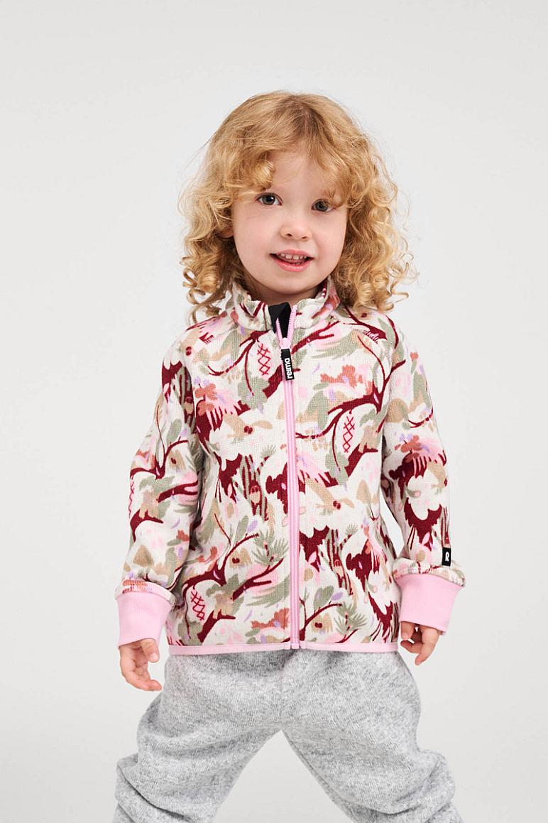 Giacca in pile Reima Ornament per bambini – Light Heather, foto in studio