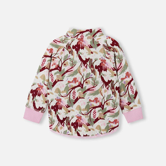 Giacca in pile Reima Ornament per bambini – Light Heather, vista da dietro