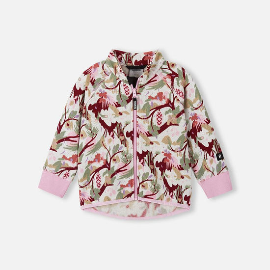 Giacca in pile Reima Ornament per bambini – Light Heather, vista frontale