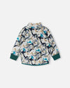 Giacca in pile Reima Ornament per bambini – Sparkly Blue, vista da dietro