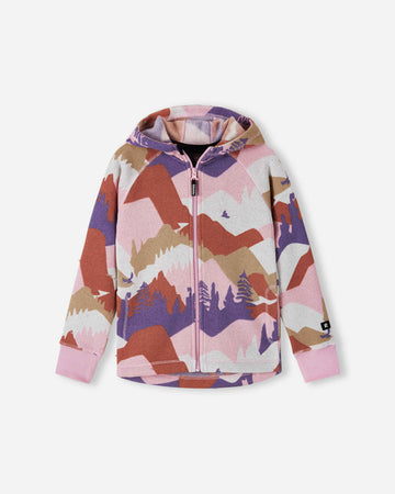 Giacca in pile Reima Northern per bambini – Grigio e rosa 4505
