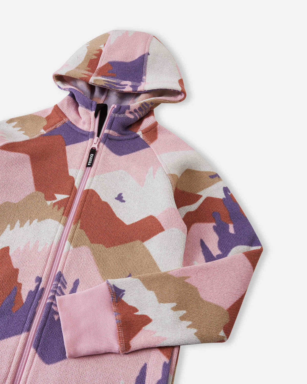 Giacca in pile Reima Northern per bambini – Grigio e rosa 4505