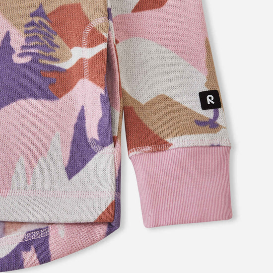 Giacca in pile Reima Northern per bambini – Grigio e rosa 4505