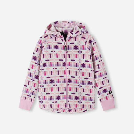 Giacca in pile Reima Northern per bambini – Grigio e rosa 4508