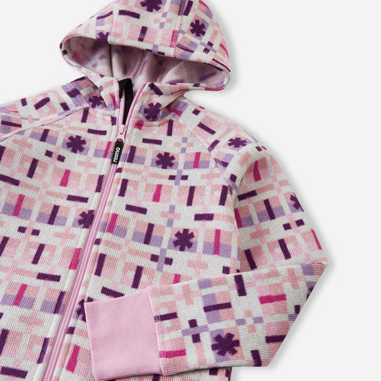 Giacca in pile Reima Northern per bambini – Grigio e rosa 4508