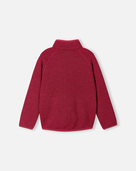 Chaqueta de forro polar Reima Hopper para niños, color arándano, vista trasera