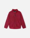 Reima Hopper Fleecejacke Kinder Cranberry Vorderansicht