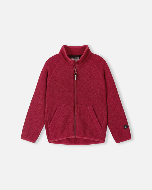 Chaqueta de forro polar Reima Hopper para niños, color arándano, vista frontal