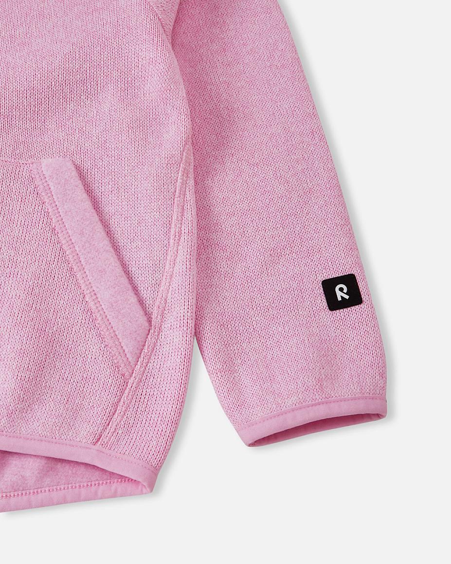 Reima Hopper Fleecejacke Kinder Light Heather Detailansicht Tasche und Ärmel