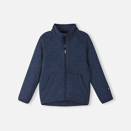 Reima Hopper Fleecejacke Kinder Jeans blue Vorderansicht