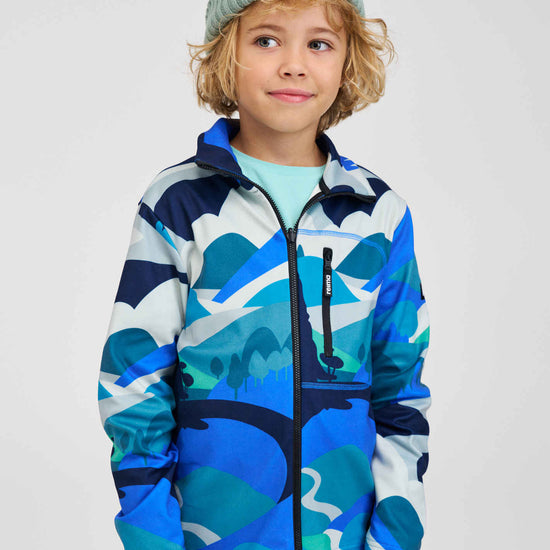 Giacca in pile Reima Iisisti per bambini – Sparkly Blue
