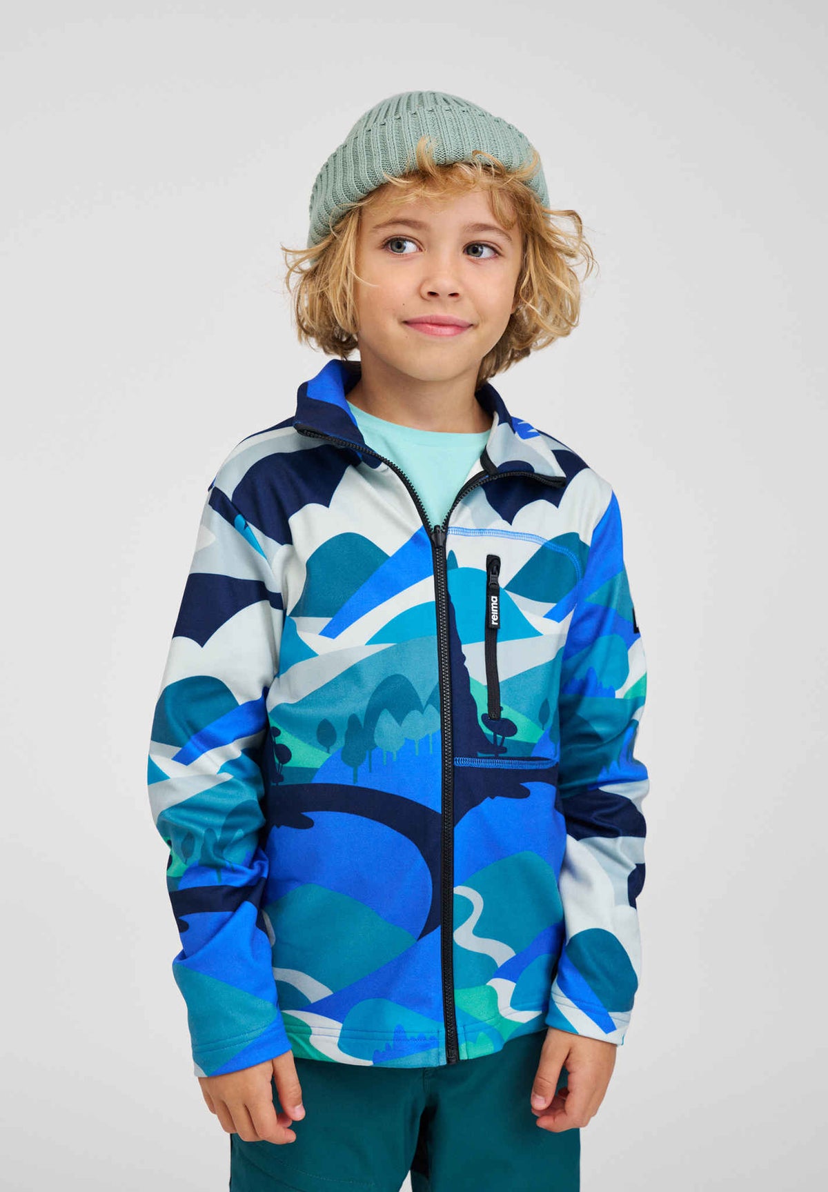 Giacca in pile Reima Iisisti per bambini – Sparkly Blue