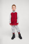 Reima Neulomus Fleecejacke Kinder Cranberry – Studioshot