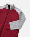 Reima Neulomus Fleecejacke Kinder Cranberry – Detailansicht 1
