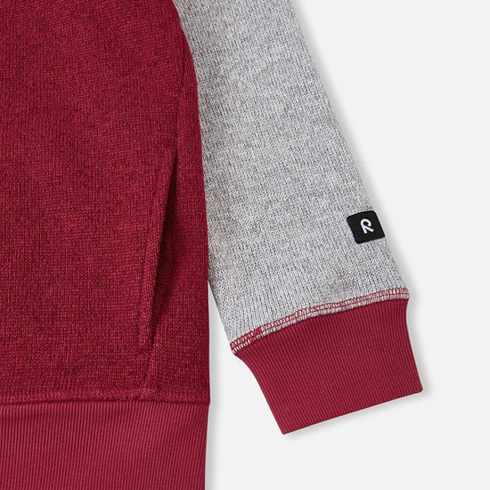 Reima Neulomus Fleecejacke Kinder Cranberry – Detailansicht 2
